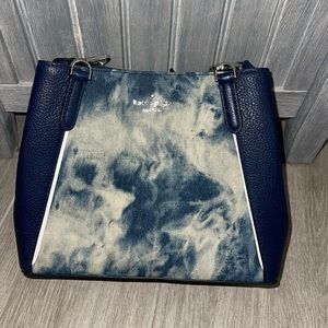 Kate Spade New York Jackson Tie Dye Denim Satchel
